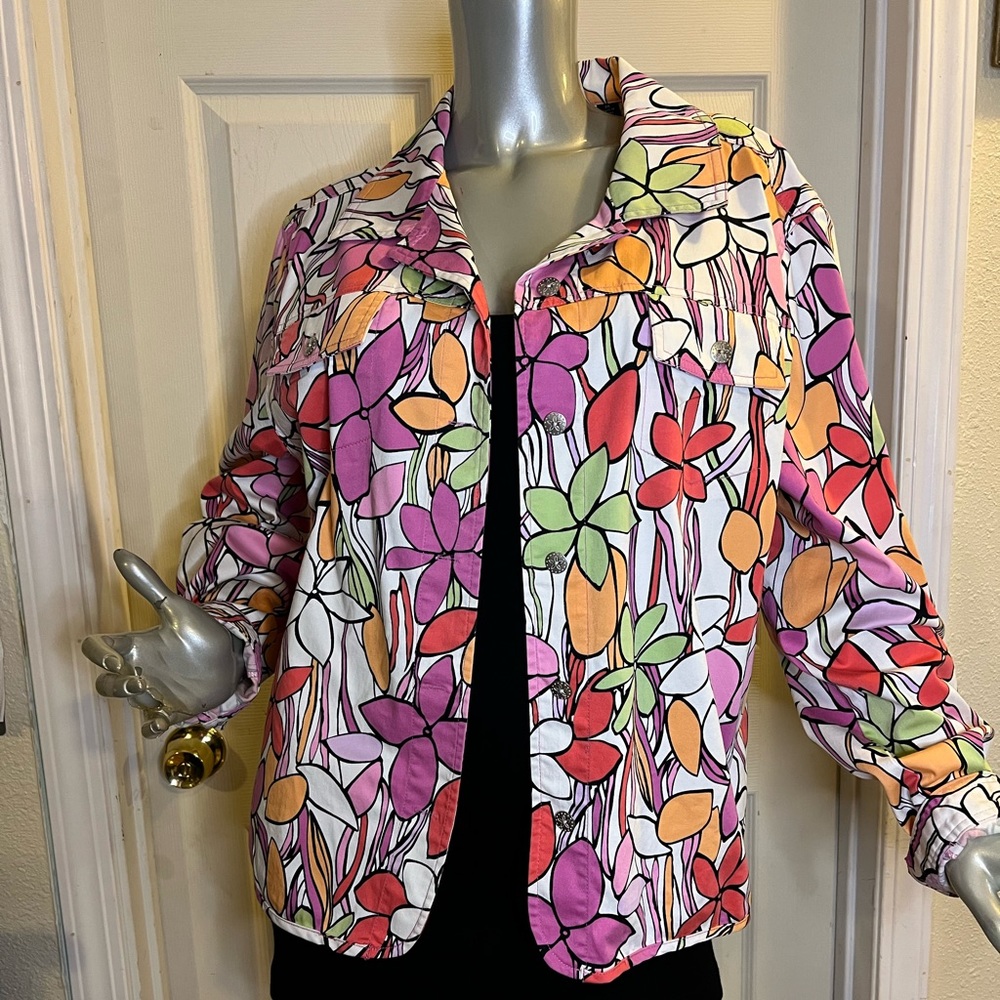Flower Power Baby, Paragon, 1X, light jacket or button up shirt w/ chest pockets